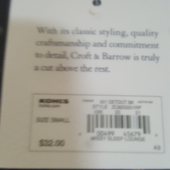 Croft & Barrow intimates small - Picture 4 of 5